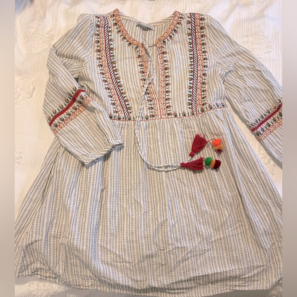 Zara Embroidered Dress